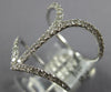 ESTATE LARGE .50CT DIAMOND 18KT WHITE GOLD 3D CLASSIC ANCHOR LOVE RING