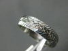 ESTATE WIDE 14KT WHITE GOLD 3D FILIGREE STAR WEDDING ANNIVERSARY RING #1055