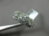 ESTATE 1.25CT DIAMOND 14KT WHITE GOLD 3 STONE FILIGREE MILGRAIN FRIENDSHIP RING
