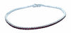 ESTATE 1.74CT AAA RUBY 18KT WHITE GOLD 3D CLASSIC ROUND TENNIS BRACELET