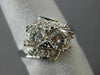 ANTIQUE LARGE 1.26CT OLD MINE DIAMOND PLATINUM WEDDING ANNIVERSARY RING #11141