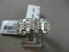 ESTATE WIDE 1.24CT BAGUETTE & ROUND DIAMOND 18KT WHITE GOLD ANNIVERSARY RING