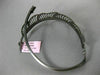 ESTATE 1.25CT DIAMOND 14KT BLACK GOLD 3D MULTI LEAF HANDCRAFTED BANGLE BRACELET