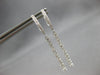 .93CT DIAMOND 18K WHITE GOLD 3D BY THE YARD CLIP ON CHANDELIER HANGING EARRINGS
