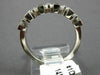 ESTATE .80CT DIAMOND 14KT WHITE GOLD 3D 11 STONE WEDDING ANNIVERSARY RING #10907