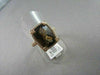 ESTATE WIDE 6.92TCW AAA SMOKY TOPAZ & DIAMOND 14KT YELLOW GOLD RING