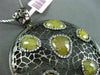 ESTATE LARGE 1.36CT DIAMOND & YELLOW SAPPHIRE 14K BLACK GOLD 3D FILIGREE PENDANT