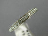 ESTATE .52CT ROUND DIAMOND 14KT WHITE GOLD 3D ETERNITY ANNIVERSARY RING #19401