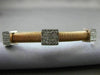 ESTATE .75CT DIAMOND 14KT WHITE & ROSE GOLD SQUARE MESH FLEXIBLE BANGLE BRACELET