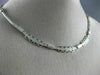 ESTATE 1CT ROUND CUT DIAMOND 14KT WHITE GOLD 3D CIRCULAR LINE NECKLACE #2106