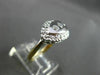 ESTATE WIDE .20CT DIAMOND 14KT WHITE & YELLOW GOLD FILIGREE 3 STONE RING #21033