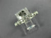 ESTATE .52CT DIAMOND 18K WHITE GOLD 3D ROUND 3mm BEZEL ETERNITY ANNIVERSARY RING