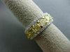 ESTATE 4.26CT DIAMOND 18KT WHITE & YELLOW GOLD 3 STONE WEDDING ANNIVERSARY RING
