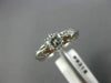 ANTIQUE .52CT OLD MINE DIAMOND 18KT WHITE GOLD 3D FILIGREE ENGAGEMENT RING #9318