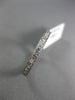 ESTATE .85CT DIAMOND 14KT WHITE GOLD FILIGREE ETERNITY ANNIVERSARY RING #16121