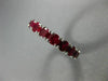 ESTATE 4.55CT AAA ROUND RUBY 14K WHITE GOLD 3D ETERNITY WEDDING ANNIVERSARY RING