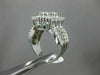 ESTATE EXTRA LARGE 2.30CT DIAMOND 14KT WHITE GOLD 3D SQUARE HALO ENGAGEMENT RING