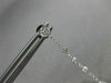 ESTATE .18CT DIAMOND 18KT WHITE GOLD 3D HEART ETOILE TEAR DROP HANGING EARRINGS