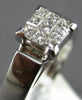 ESTATE .25CT DIAMOND 14KT WHITE GOLD PRINCESS INVISIBLE SQUARE ENGANGEMENT RING