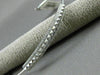 ESTATE .26CT DIAMOND 14KT WHITE GOLD PYRAMID SPIKE FLEXIBILE FUN BANGLE BRACELET