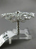 ESTATE LARGE 2.33CT DIAMOND 14K WHITE GOLD 3D OPEN FILIGREE ETOILE COCKTAIL RING