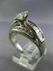 EXTRA WIDE 1.45CT ROUND & BAGUETTE DIAMOND 14KT WHITE GOLD 3D ENGAGEMENT RING