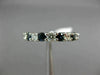 ESTATE 2.82CT ROUND DIAMOND & AAA SAPPHIRE 14KT WHITE GOLD ETERNITY RING #22274