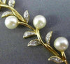 ESTATE WIDE & LONG .25CT DIAMOND & AAA SOUTH SEA PEARL 14KT YELLOW GOLD BRACELET