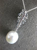 .80CT DIAMOND & SAPPHIRE & AAA SOUTH SEA PEARL 18KT WHITE GOLD TEAR DROP PENDANT