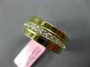 ESTATE WIDE .79CT DIAMOND 18KT WHITE GOLD 3D 12 STONE SEMI ETERNITY WEDDING RING