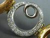 ESTATE EXTRA LARGE 1.10CT DIAMOND 18KT WHITE & ROSE GOLD CIRCULAR SWIRL BRACELET