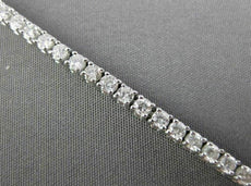 ESTATE 2.96CT DIAMOND 14KT WHITE GOLD CLASSIC FOUR PRONG 2mm TENNIS BRACELET