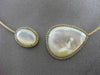 ESTATE 1.10CT DIAMOND 14KT ROSE GOLD MOTHER OF PEARL MULTI SHAPE CHOKER NECKLACE