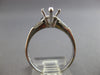 .52CT DIAMOND 14KT WHITE GOLD ROUND & BAGUETTE SEMI MOUNT ENGAGEMENT RING #28419