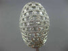 ESTATE MASSIVE 6.82CT DIAMOND 18KT WHITE GOLD ETOILE MULTI ROW COCKTAIL RING E/F
