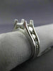 ESTATE .60CT DIAMOND 14KT WHITE GOLD 3D SQUARE SEMI MOUNT ENGAGEMENT RING #2420