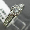 ESTATE .90CT DIAMOND 14KT WHITE GOLD 3D FILIGREE CLASSIC ENGAGEMENT RING #22179