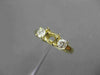 ESTATE .40CT DIAMOND 14KT YELLOW GOLD 3 STONE SEMI MOUNT ENGAGEMENT RING #21111