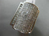 ESTATE MASSIVE 3.02CT DIAMOND ROUND & PRINCESS 14KT WHITE GOLD 3D INVISIBLE RING