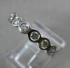 ESTATE 1.21CT DIAMOND 14KT WHITE GOLD ROUND BEZEL WEDDING ANNIVERSARY RING 18545