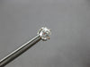 ESTATE .70CT DIAMOND 14K WHITE GOLD CLASSIC ROUND SOLITAIRE STUD EARRINGS #28174
