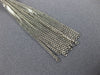 ANTIQUE .70CT DIAMOND 14K WHITE GOLD 3D CLASSIC DROP HEART TASSEL NECKLACE #9517