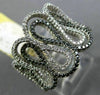 WIDE 1.0CT WHITE & BLACK DIAMOND 14KT WHITE GOLD INFINITY LOVE ANNIVERSARY RING