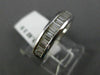 ESTATE .62CT BAGUETTE DIAMOND 14KT WHITE GOLD 3D SEMI ETERNITY ANNIVERSARY RING