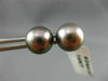 ESTATE AAA GREY TAHITIAN PEARL 14KT WHITE GOLD CLASSIC STUD EARRINGS 8mm #24419