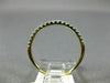ESTATE .25CT DIAMOND 14K YELLOW GOLD 3D 2mm ROUND SEMI ETERNITY ANNIVERSARY RING