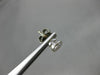 ANTIQUE .63CT ROUND DIAMOND 14KT WHITE GOLD 3D CLASSIC BEZEL STUD EARRINGS #7837