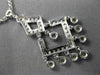 ESTATE .51CT DIAMOND 14KT WHITE GOLD PAVE FILIGREE MILGRAIN CHANDELIER NECKLACE