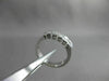 ANTIQUE WIDE DIAMOND 14KT WHITE GOLD 5 STONE SEMI BEZEL ANNIVERSARY RING #22478