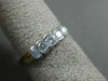 ESTATE .75CT DIAMOND 14KT WHITE & YELLOW GOLD 5 STONE GRADUATING SEMI BEZEL RING
